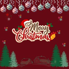 Merry Christmas Greeting Card	