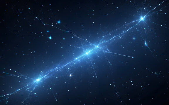 A glowing rift in space revealing alternate constellations