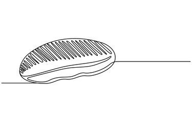 Continuous line art drawing Bread in the form of a baguette Long sandwich bread. One Continuous Line Drawing of Bread Icon. Single Line 