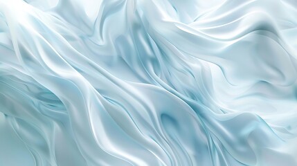Naklejka premium Abstract Light Blue Silk Drapery: A Serene and Elegant Texture