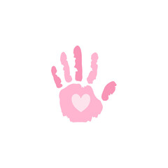 Breast cancer awareness with hand 