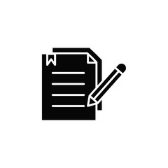 Business proposal icon Vector flat thin line illustration