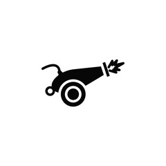 Cannon icon Vector flat thin line illustration