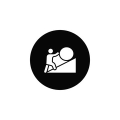 Effort icon Vector flat thin line illustration