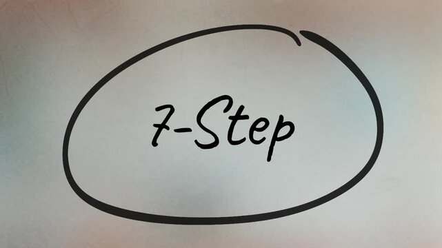 7-Step On Glass Using A Black Marker Pen