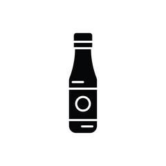 Sauce bottles icon Vector flat thin line illustration