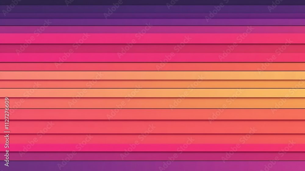 Poster abstract horizontal gradient color stripes design