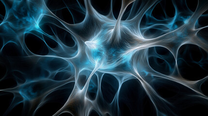 Artistic cellular depiction of tissue forming dense cellular networks