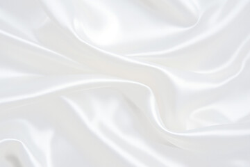 Luxurious smooth white silk  fabric texture png overlay effect, transparent background