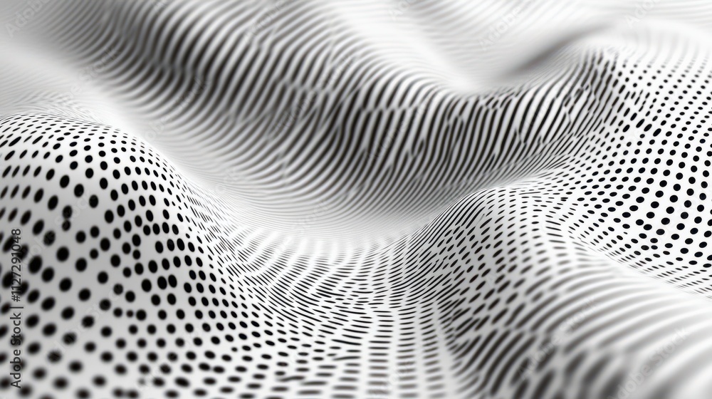 Poster abstract white and gray gradient background. halftone waves design background.