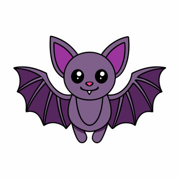 recommend clip art: Cute Bat Clipart: Adorable Cartoon Bat Illustration