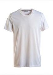 Blank white T-Shirt isolated on white background. for mockup, print, isolated on white background.