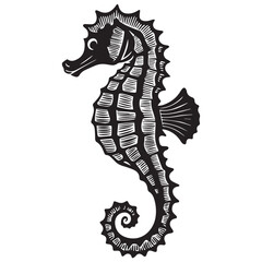 Creative black and white animal vector 