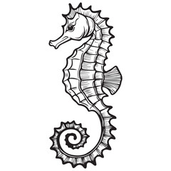 Creative black and white animal vector 