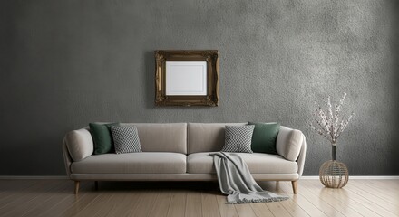 modern creative living room interior design backdrop ideas concept house beautiful background elevation of sofa with decorative photo paint frame full wall background