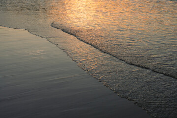 Beach and sea. The sea on the shore of the beach.