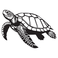 Creative black and white animal vector 