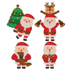 cute santa claus character