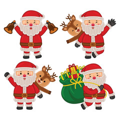 cute santa claus character