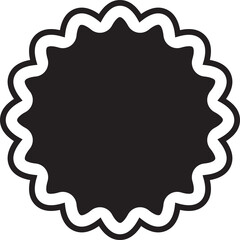 Blank Label Frame Illustration
