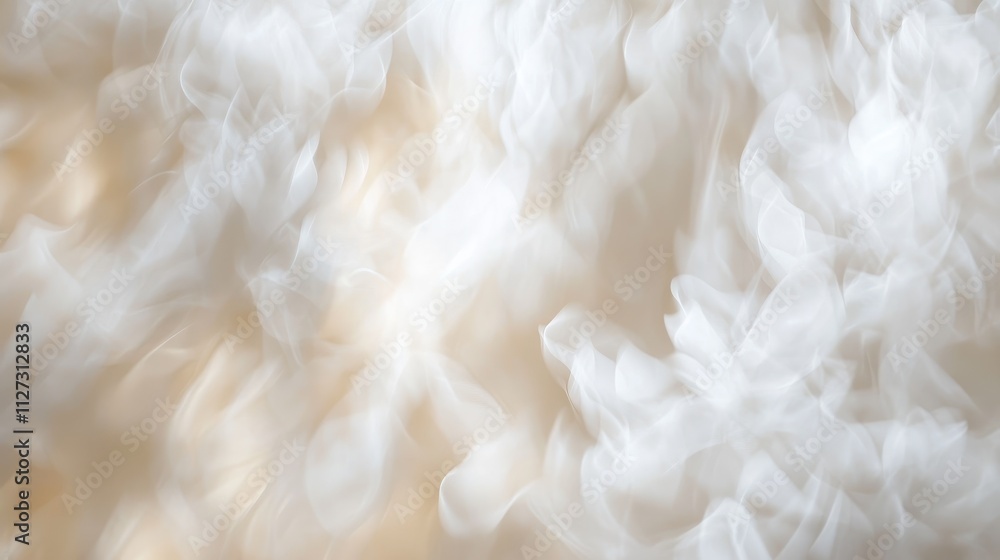 Aufkleber abstract blurred background showcasing soft white blossoms creating a serene and dreamy atmosphere w