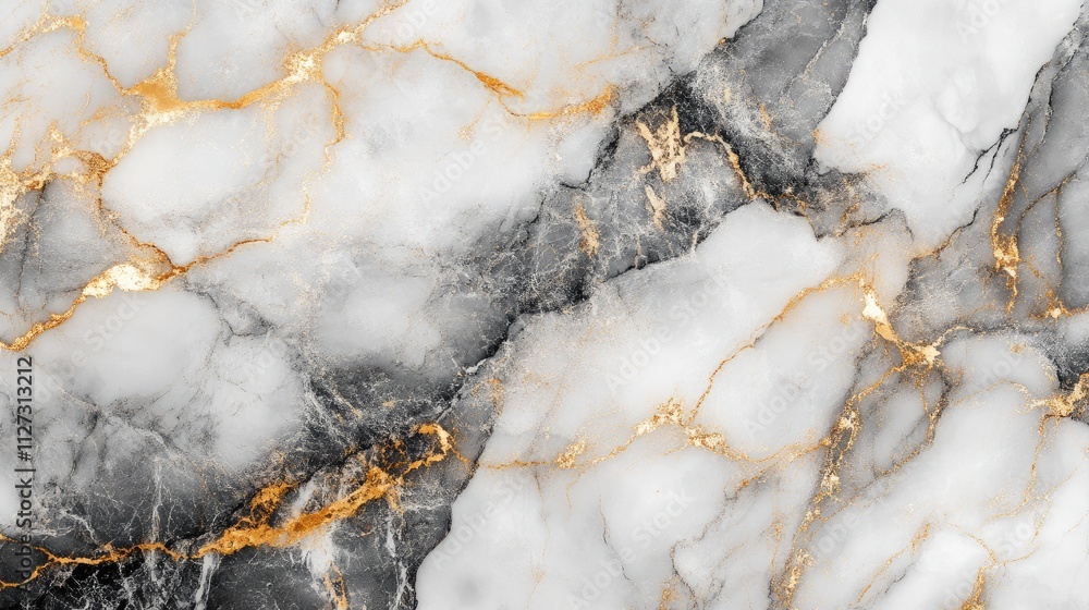 Poster elegant marble texture with golden veins in a sophisticated abstract design suitable for backgrounds