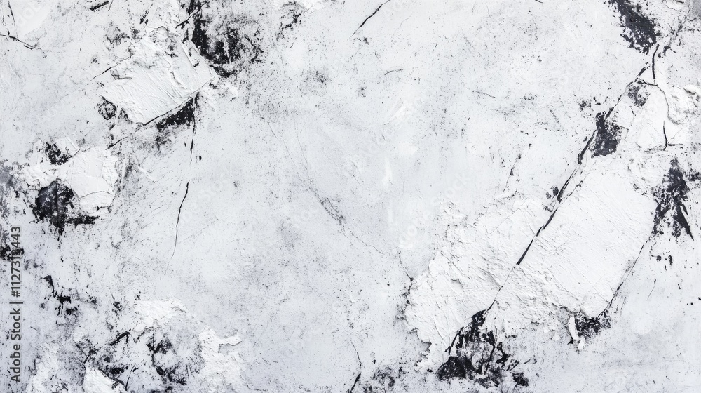 Aufkleber weathered abstract concrete surface with cracks and scratches suitable for grungy backgrounds and te