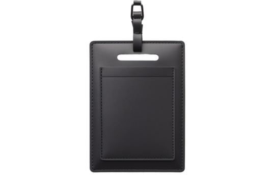 Clear Identification Holder Isolated on Transparent Background Generative AI