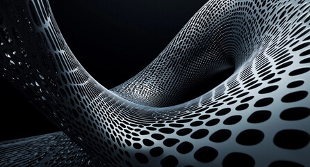 Modern Fibonacci Sequence, abstract wallpaper in high resolution, ideal for pc screen, web, social media and advertising. Artistic design with futuristic shapes.