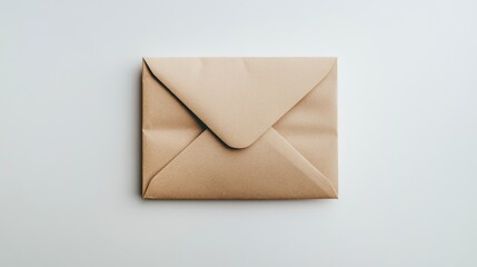 Envelope filled with cash set on a clean white background symbolizing savings or financial transactions