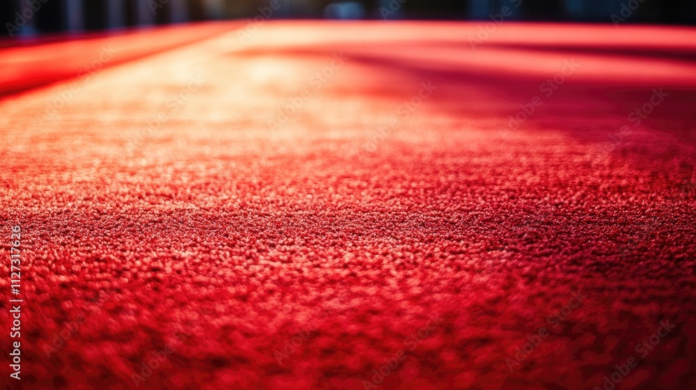 Poster red carpet surface texture with warm lighting creating a luxurious and elegant background perfect fo