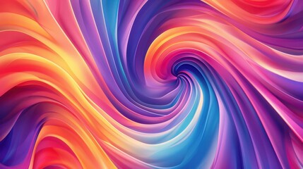 Obraz premium Abstract Swirling Colorful Fabric Design