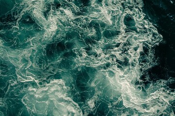 Obraz premium Waves of water of the river and the sea. Detailed photo textured background