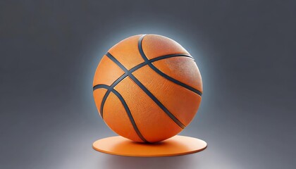 Futuristic D Basketball Illustration A Dynamic Sports Concept Representing Innovation and Modernity in Athletic Design