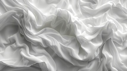 Fototapeta premium A white fabric with a pattern of a wave