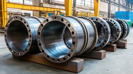 Flange Components for Large Diameter Water Pipe Connection in Industrial Setting