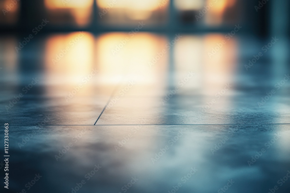 Poster textured floor with soft light background