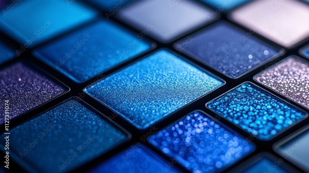 Poster sparkling blue tones create a mesmerizing backdrop for artistic expression and design exploration
