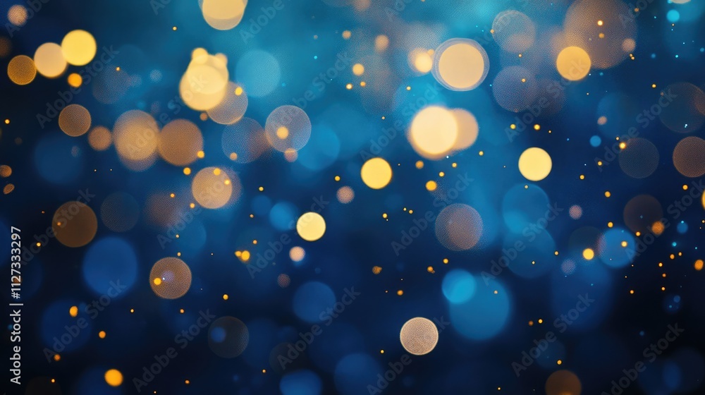 Poster bioluminescent fireflies creating mesmerizing bokeh effect in twilight forest showcasing magical nat