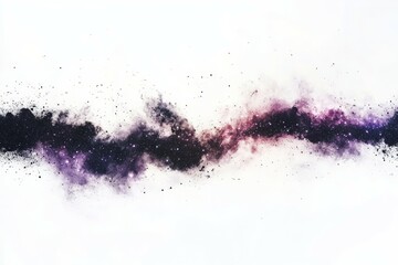 cluster design of black and purple stars in a line