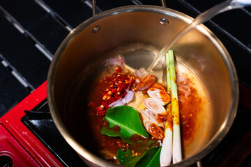 Spices used in Isan-style soup called Jaew Hon