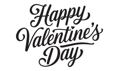 Happy Valentines Day typography vector illustration. Romantic Template design for celebrating valentine's Day on 14 February. Wallpaper, flyer, poster, sticker, banner, card