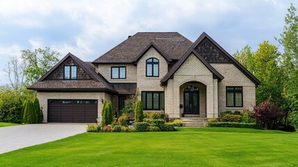 Renovation planning for modern home exterior with landscaping by interior design specialists collaborating with homeowners on enhancement ideas