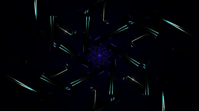 Seamless Background with Rotating Geometric Designs