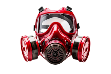 Reusable Respiratory Protection Isolated on transparent background - Generative AI