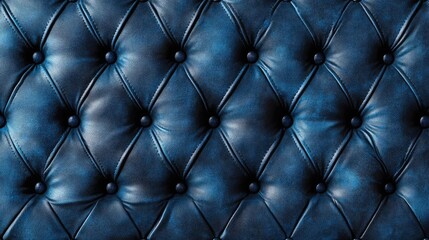 Fototapeta premium Deep diamond pattern upholstered leather texture with buttons suitable for banners backdrops or 3D mapping applications