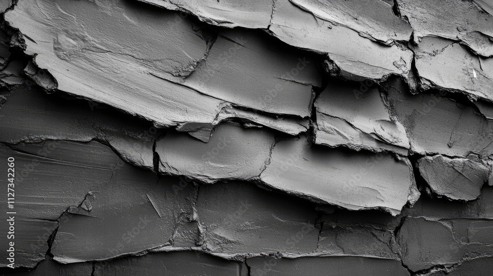 Poster textured black wall surface with abstract plaster patterns featuring chaotic dashes and strokes for 