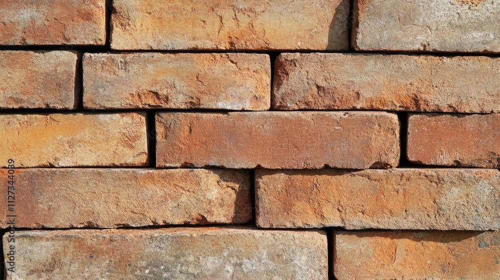 Poster textured red brick wall background suitable for construction and architectural design projects in in