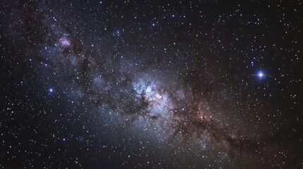 Large Magellanic Cloud and Tarantula Nebula illuminated in the southern constellation Dorado showcasing vivid cosmic colors and star formation.