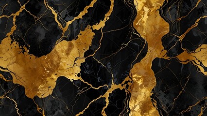 Onyx gold black marble texture, abstract pattern